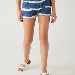 Girls Tie & Dye Regular Fit Denim Shorts-picture-32