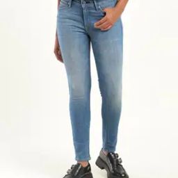 Women 711 Mid-Wash Skinny Fit Jeans-image-17