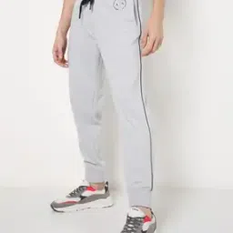 Heathered Track Pants with Insert Pockets-picture-42