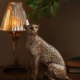 pure home and living Gold Polyresin Standing Leopard -picture-44