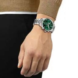 Men T116617A Chronograph Wrist Watch with Buckle Closure-image-47
