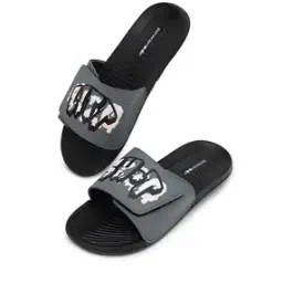 bewakoof Men's  Litt Shit Printed Velcro Sliders-picture-27