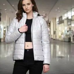 Zip-Front Puffer Jacket with Hood-image-62
