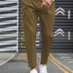Men Straight Track Pants with Drawstring Waist-picture-41