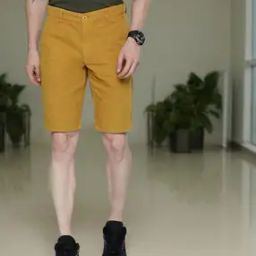Solid Flat-Front Shorts-image-94