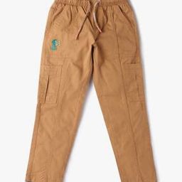 Straight Fit Cargo Pants with Drawstring Waist-image-12