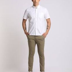 Flat-Front Slim Tapered Fit Chinos-image-7