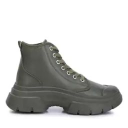 Round-Toe Boots with Lace Fastening-image-27