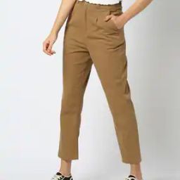 Women Flat-Front Regular Fit Chinos-image-76