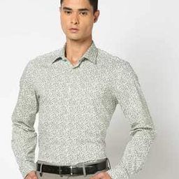 Men Micro Print Regular Fit Cotton Shirt-image-73