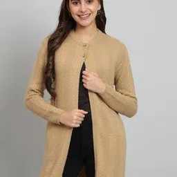 broowl Women Striped Cardigan with Button Closure-picture-10