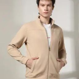 Men Regular Fit Zip-Front Sweatshirt-image-44