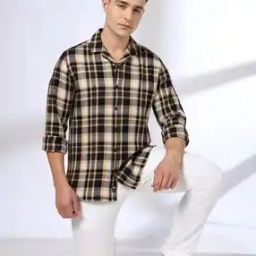 Men Checked Slim Fit Cotton Shirt-image-67