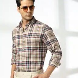 Men Checked Slim Fit Shirt-image-35