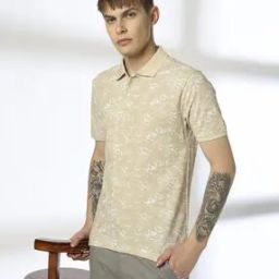 Men Printed Slim Fit Polo T-Shirt-image-67