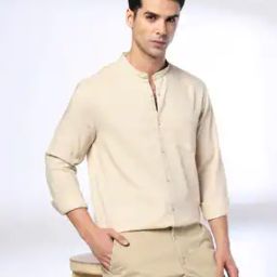 Men Smart Fit Shirt with Patch Pocket-image-63