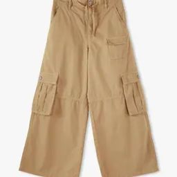 Girls Wide-Leg Cargo Trousers-image-113