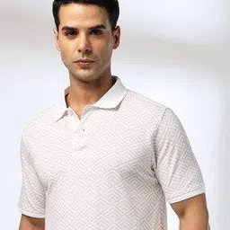 netplay Men Geometric Print Slim Fit Polo T-Shirt-picture-3