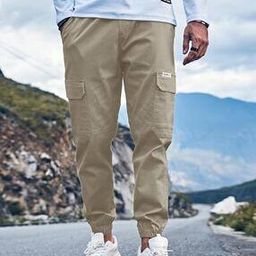 Men Relaxed Fit Flat-Front Cargo-image-56