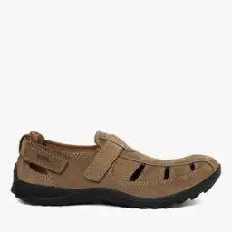 Panelled Sandals with Velcro Fastening-image-27