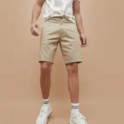 Men Flat-Front Regular Fit Shorts-picture-36