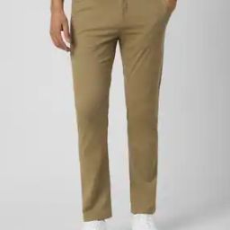 Men Flat-Front Straight Fit Trousers-image-98