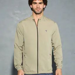 Men Slim Fit Mock Neck Sports Jacket-picture-53