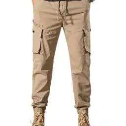 Men Relaxed Fit Cargo Jogger Pants with Insert Pockets-image-14