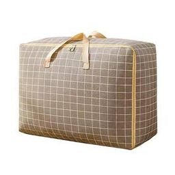 Checked Waterproof Oversized Storage Bag-image-4
