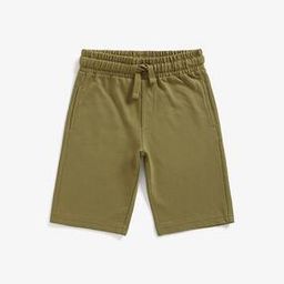 Mid-Rise Shorts with Elasticated Drawstring Waist-image-103