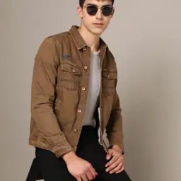 Men Washed Slim Fit Denim Jacket-picture-43
