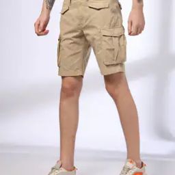 Men Regular Fit Cargo Shorts-picture-48