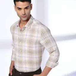 Men Checked Slim Fit Shirt-image-75