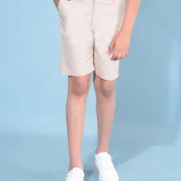 Boys Mid-Rise Slim Fit Shorts-image-95