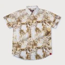 Printed Shirt with Spread Collar-image-92