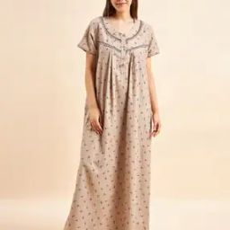 Floral Print Nightie with Insert Pocket-picture-33