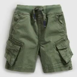 Boys Regular Fit Cotton Cargo Shorts-picture-46