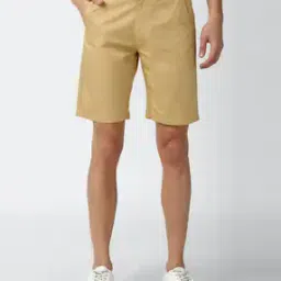 Men Regular Fit Shorts with Slip Pockets-image-49