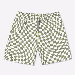 Checked Swim Shorts-image-71