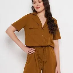 Short-Sleeves Playsuit with Flap-Pockets-image-14