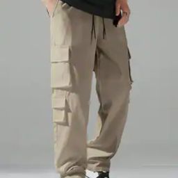 Men Relaxed Fit Cargo Pants-image-87