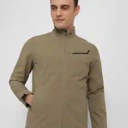 Men Regular Fit Zip-Front Bomber Jacket-image-25
