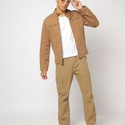 Men Relaxed Fit Flat-Front Cargo Pants-image-33