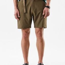 Men Flat-Front Cargo Shorts with Elasticated Waist-image-20