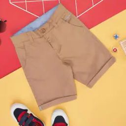 Regular Fit Flat Front City Shorts-image-88