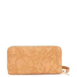 Women Vegan Leather Floral Print Wallet with Zip Coin Pocket-image-49
