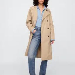 Women Tailored Fit Long Trench Coat-picture-32