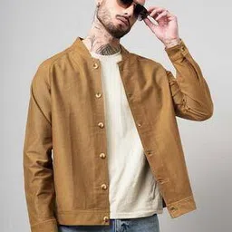 british club Men Regular Fit Bomer Jacket with Insert Pockets-picture-25