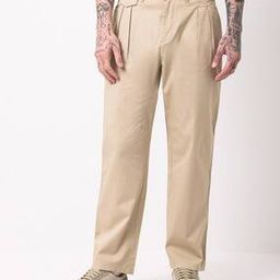 Men Double-Pleated Straight Fit Trousers-image-57
