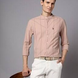 Men Striped Regular Fit Shirt with Patch Pocket-picture-47